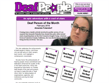 Tablet Screenshot of deafpeople.com